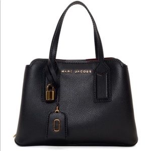 Marc Jacobs The Editor Leather Tote- Black